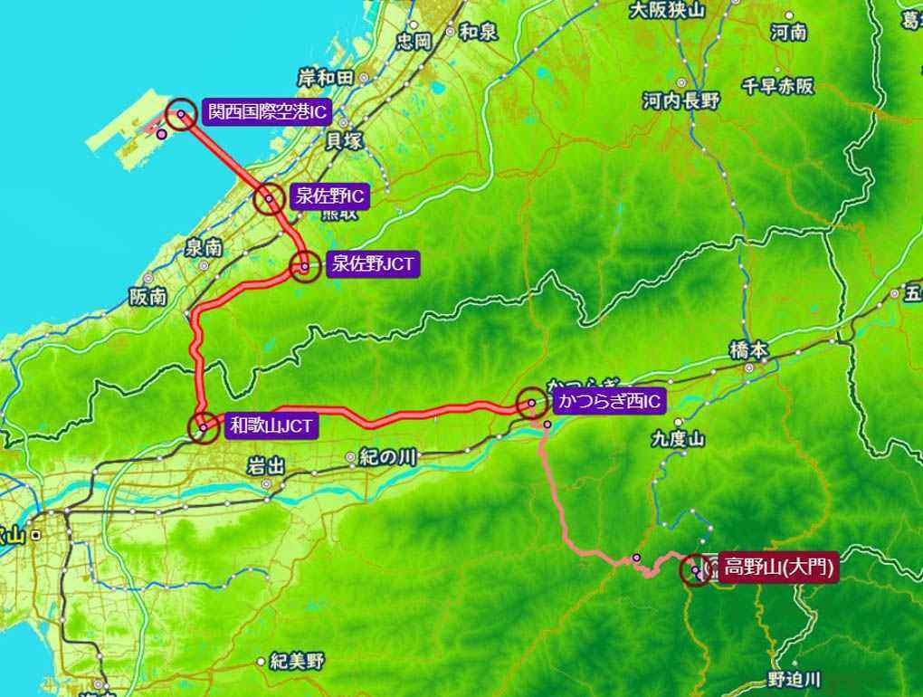 地図で解説 高野山への行き方はどれを選ぶ 電車 車 バス 飛行機を比較 Zuemaps高野山 21