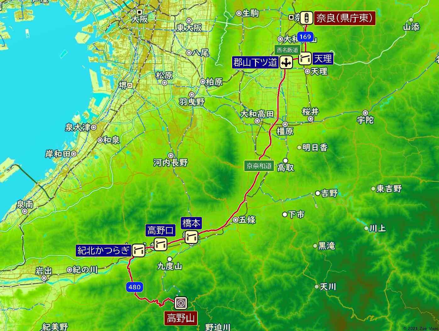 地図で解説 高野山への行き方はどれを選ぶ 電車 車 バス 飛行機を比較 Zuemaps高野山 21