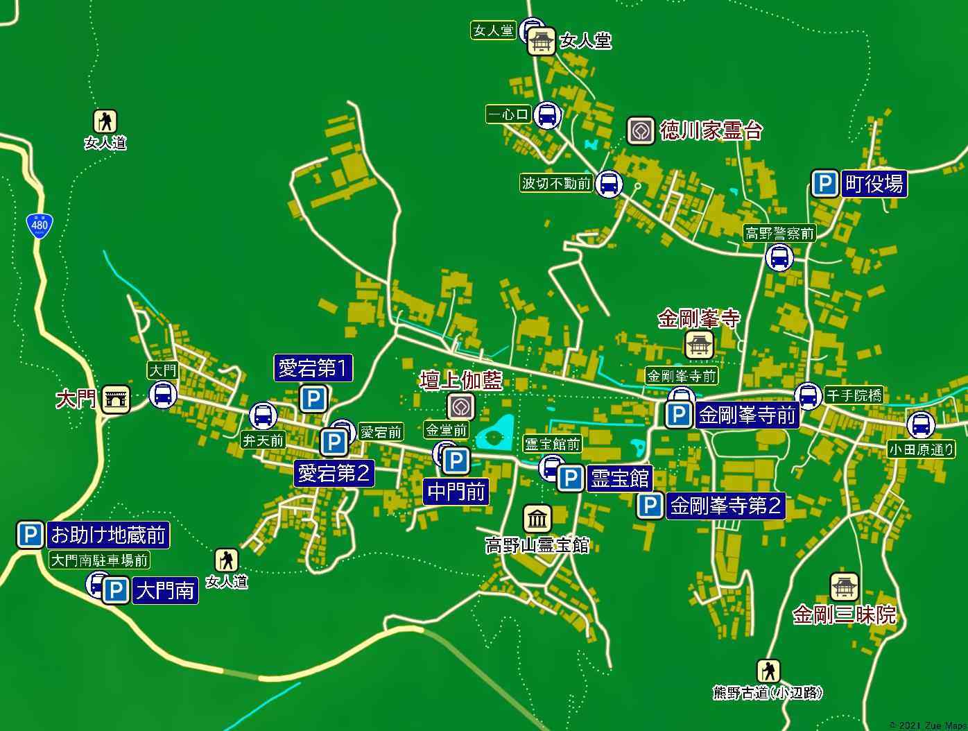 地図 高野山の駐車場 を徹底ガイド Zuemaps高野山 21